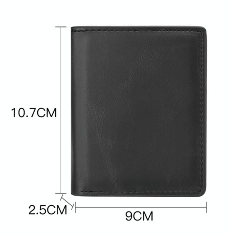 Rfid Blocking Short Wallet With Automatic Pop Up - Black